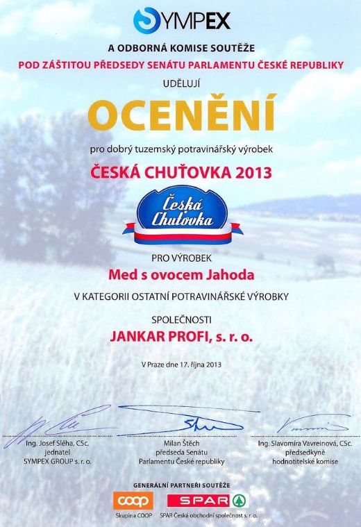 chuťovka jahoda med min